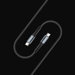 Shadow Pro Charging Cable, 1M Long Length with 48 weave Braided Cable, 3A Super Fast Charging, Braided Cable Type C to Type C PVC Material (Black) - Image 2