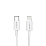 Apex Type C to Lighting, 65W Fast Charging Cable, 3.9 Feet (1M),Tinted Coper, Ultra Fast Charging, 480 MBPS Seamless Data Transmission, White