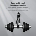 Link Usb to lightning  (1m) 2.4A fast charging ( White & Black ) - Image 4