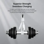 Link Usb to Micro  (1m) 2.4A fast charging ( White & Black ) - Image 3