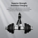 Link USB to Type C  (1m) 2.4A fast charging ( White & Black ) - Image 4