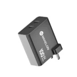 MAXELON - MX-100, DR VAKU® 25W PD Dual Port Charger Type C Adapter, 2.0 Multiple Protection Fast Charging Adaptor- Black