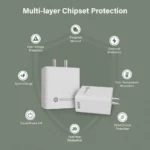 MAXELON - MX-655, 65W Dual Port Fast Charger QC/PD, 2 in 1 USB & Type C Fast Charger Adapter - Image 2