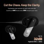 Maxelon MAXPODS SENSE TWS Earbuds, Black - Image 7
