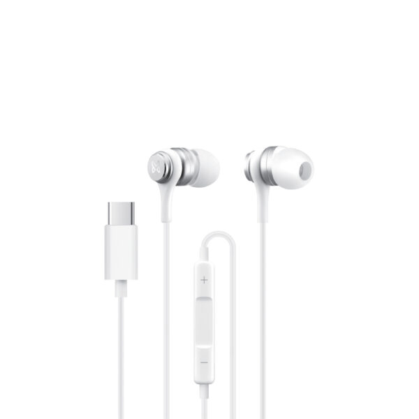 Melody Type-C Earphone (Orange, Grey & Blue)