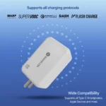 MAXELON - MX-656, 65W Dual Port Fast Charger QC/PD, 2 in 1 USB & Type C Fast Charger Adapter - Image 3