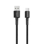 Rapid Plus Charging Cable, 1M Long Length, 3A Super Fast Charging, Braided Cable Micro USB, Type C, Lightning PVC Material (Black & Red) - Image 4