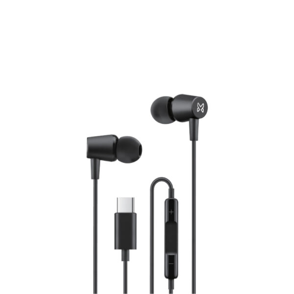 Rhythm Type-C Earphone (Orange, Grey & Blue)