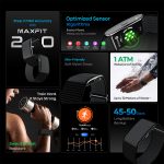 MaxFit 2.0 Smart AI Fitness Band,24/7 Activity Tracking, 45-Day Battery Life, 175+Sports Mode, Heart Rate Monitoring, Sleep Tracking, Ai-Analysis, No Subscription (Black & Grey) with Extra Strap. - Image 7