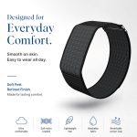 Maxelon Soft Nylon Sport Strap Breathable, Durable and Compatible for Maxfit 2.0 and Amazfit Helio Strap (Large Size) (Black - Grey) - Image 3
