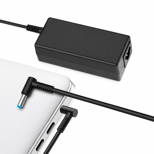 Maxelon 65W HP Laptop Power Adapter with Blue Tip & Power Cord – Compatible with Pavilion, EliteBook, ProBook, Stream and Envy x360