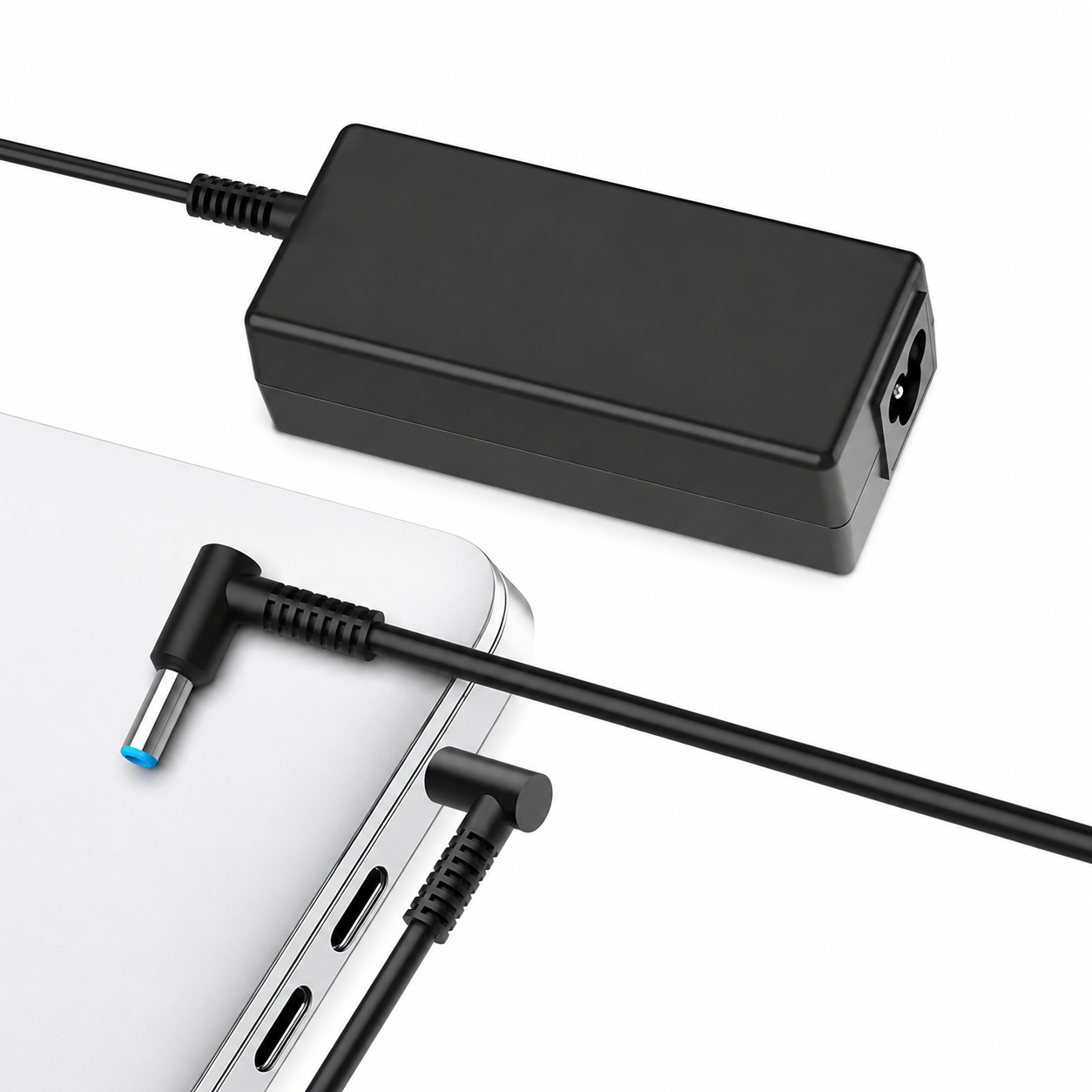 ChatGPT Image Jul 21, 2026, 03_27_37 PM Maxelon 65W HP Laptop Power Adapter with Blue Tip & Power Cord – Compatible with Pavilion, EliteBook, ProBook, Stream and Envy x360 - Image 1