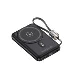 Max Volt 2.0 10000mAh Power bank with 15W Wireless Charging, 22.5W Fast Charging, LED Digital Display, Attached Type-C Cable and Multiple Device Charging Support - Image 3
