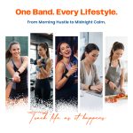 Maxelon Maxfit Fitness Band with 45 Days Battery | 130+ Sports Modes | 24x7 SPo2, BP & HR Tracker | Call Alerts | Charge in 2 Hrs | Supports 41 Languages | IOS/Android Support (Black) - Image 8