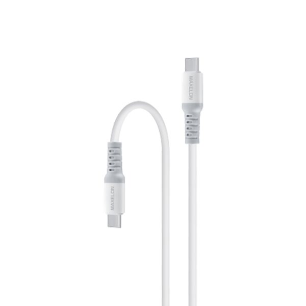 Storm Type-C to Type-C Charging Cable     65W Fast Charging | 480 Mbps Data Transfer | 1M Length | Durable Nylon Braided Design | Anti-Pull Bending Protection | Strong & Flexible Build | Type-C to Type-C Connectivity | White Finish