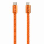 Air 2-in-1 60W Fast Charging Cable    Type-C to Type-C & Type-C to Lightning | 480 Mbps Data Transfer | 1M Length | Tinted Copper Construction | Durable Nylon Braided Design | Orange & Blue Finish