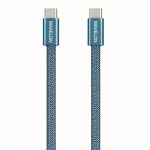 Air 2-in-1 60W Fast Charging Cable    Type-C to Type-C & Type-C to Lightning | 480 Mbps Data Transfer | 1M Length | Tinted Copper Construction | Durable Nylon Braided Design | Orange & Blue Finish - Image 2